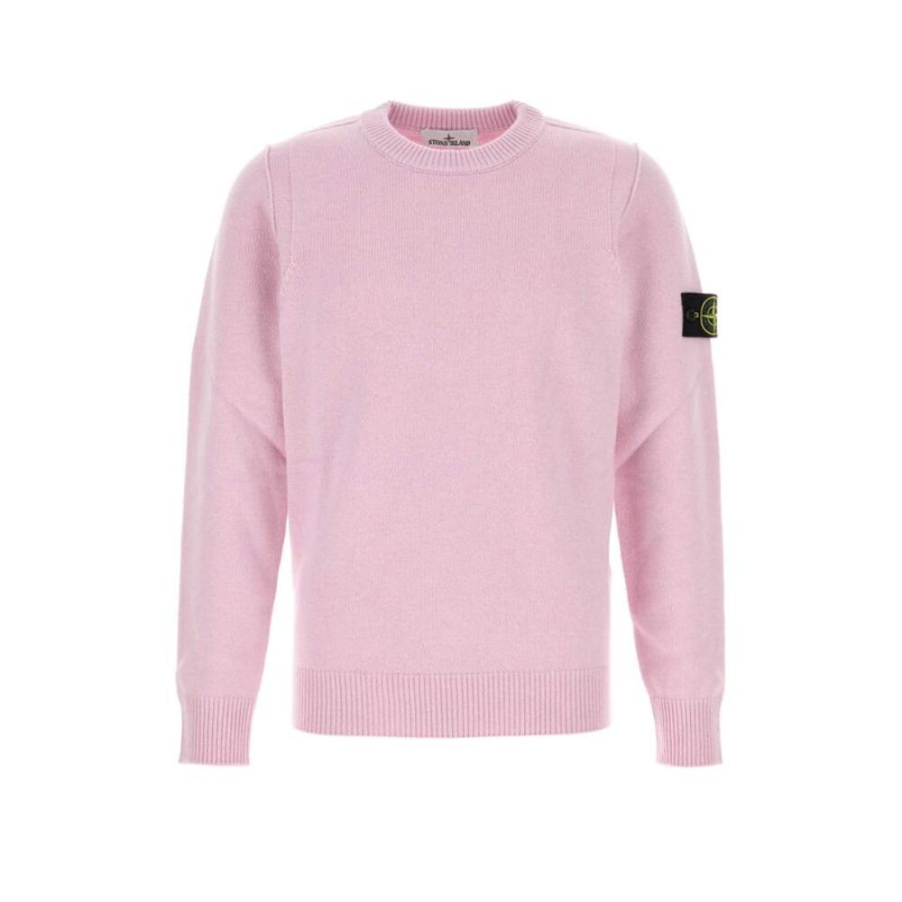 Stone Island Men Pink Wool Blend Sweater